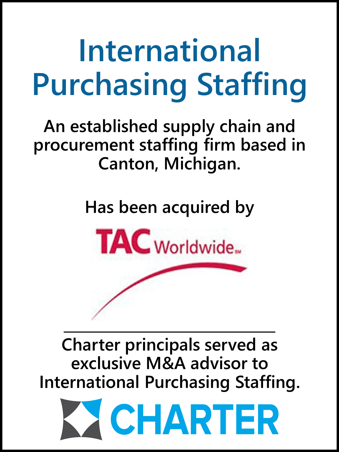 International Purchasing Staffing
